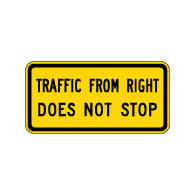 StopSignsAndMore manufactures custom Warning Traffic signs and Cross Traffic Signs to suit your safety needs.  Shop our stock now or put in a custom your design!