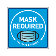 Window Decal - Face Mask Required - 8x8 (Pack of 3) - Buy Public Health Safety Signs And Coronavirus COVID-19 Window Stickers and Decals from STOPSignsandMore.com