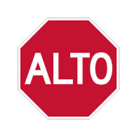 ALTO Sign (Spanish STOP Sign) - 30x30