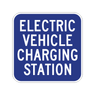 Electric Vehicle Charging Station Signs - 18x18- Reflective Rust-Free Heavy Gauge Aluminum Electric Vehicle Station Signs