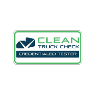 B.A.R. Clean Truck Check Credentialed Tester Sign - 24x12 - This Single-Faced Non-Reflective Sign is Made with Heavy-Gauge Rust Free Aluminum with Durable Vinyl and 3M Inks.