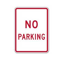 Reflective R8-3 Federal Large Size No Parking Signs - 18x24