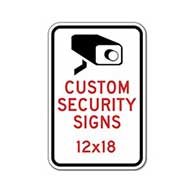 Custom Security Sign - 12x18