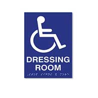 ADA Dressing Room Sign with Access Symbol - 6x9