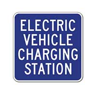 12X12 Electric Vehicle Charging Station Signs - 18x18- Reflective Rust-Free Heavy Gauge Aluminum Electric Vehicle Station Signs