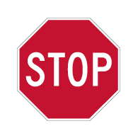 24x24 STOP Signs- High Intensity Prismatic Reflective Sheeting on Rust-Free Heavy Gauge (.080) Aluminum