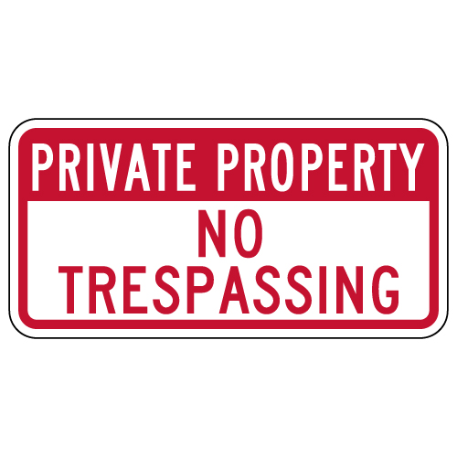 PRIVATE PROPERTY SIGN DURABLE ALUMINUM NO RUST FULL COLOR CUSTOM KEEP OUT D#160 