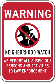 Block Protected by Neighborhood Watch Sign - Ships Fast