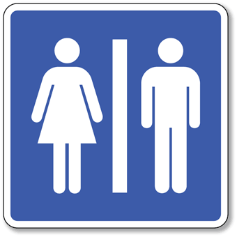 CGSignLab 8x8 Gender Neutral Restroom Sign in Blue and Red on White Heavy-Duty Outdoor Vinyl Banner CGSignLab 8x8 Gender Neutral Restroom Sign in Blue and Red on White Heavy-Duty Outdoor Vinyl Banner