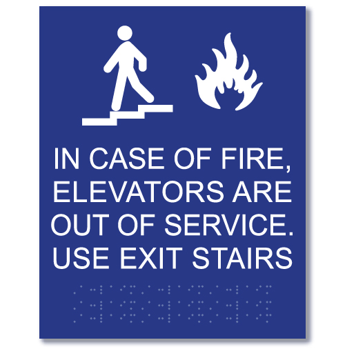 Buy In Case of Fire Pull Alarm Braille Sign & Get 20% Off
