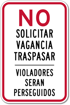 No Trespassing Sign – 10 Languages Inc. English & Spanish, Metal Aluminum, Security Surveillance Style