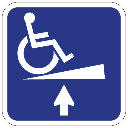 Wheelchair Crossing Sign FRW775