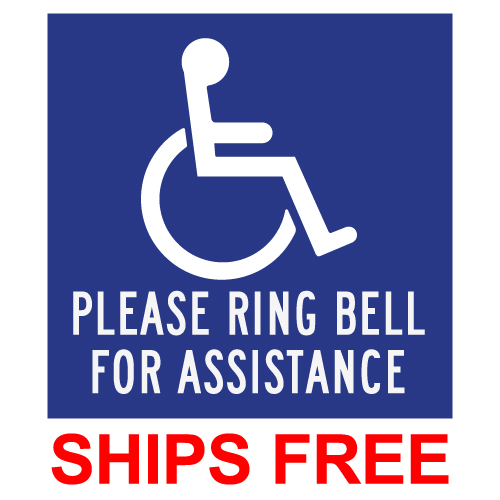 Amazon.com : Please Ring Bell Sign Adhesive Sticker Notice,  SILVER/GOLD/BLACK engraved with Universal Icon Symbol and Text (Size 11cm x  9cm). Waterproof and Durable. : Office Products