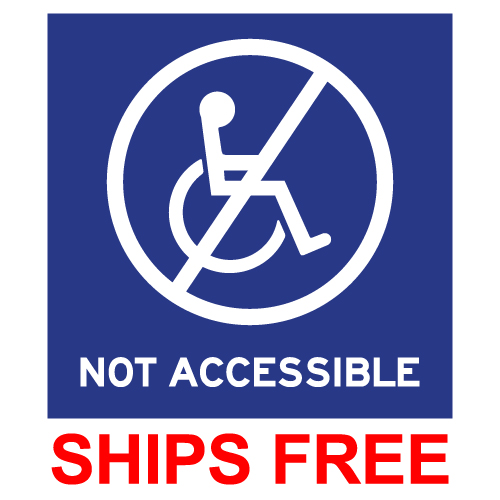 Handicap Access Symbol Sign 6" x 6" 