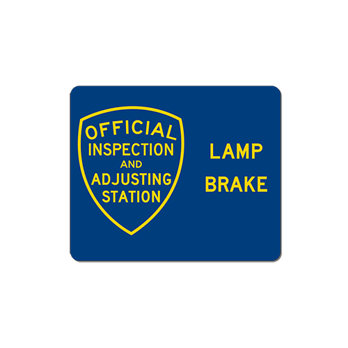 Official Brake & Lamp Adjusting Station Auto Electrician Banner Sign 