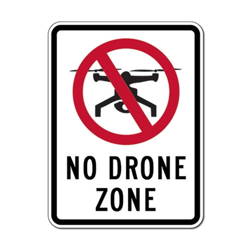No Drone Zone Sign - | StopSignsandMore.com
