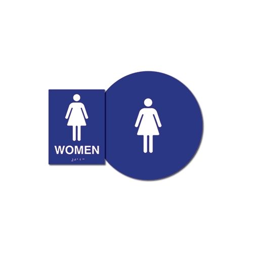 Ada Womens Restroom Sign Kit 