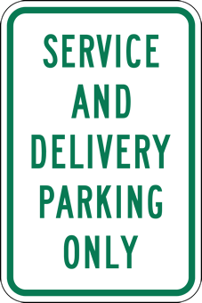 20 Minute Parking For Service And Delivery Vehicles Only LABEL DECAL STICKER 