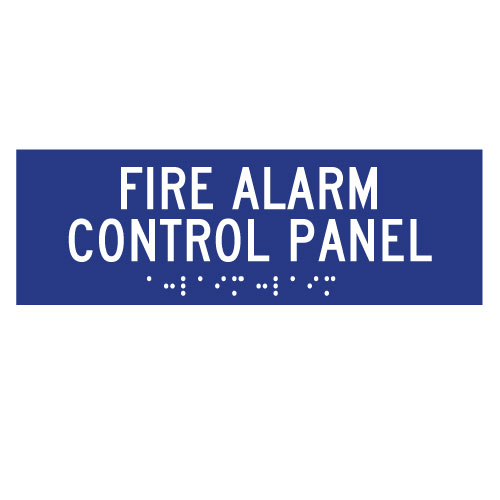 FIRE Alarm Control Panel Sign -FACP Sign (White, Reflective, Aluminum