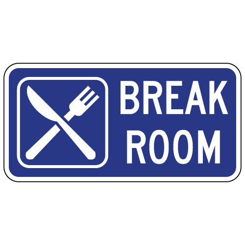 Red Breakfest Sign Printable On Break Sign For Cubicle