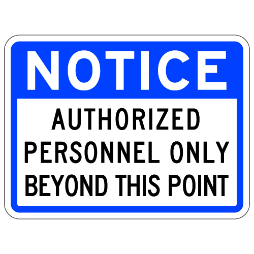 staff only beyond this point sign 9052WR durable weatherproof signs Private