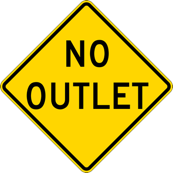 W14-1 Dead End Road Sign - H.I.P. - 30x30 | StopSignsandMore.com