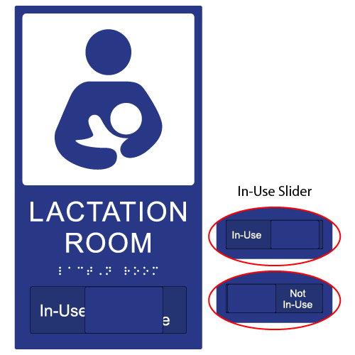 Brown 6x11 STOPSignsAndMore ADA Compliant Lactation Room Sign with in-Use Slider Brown 6x11 STOPSignsAndMore ADA Compliant Lactation Room Sign with in-Use Slider