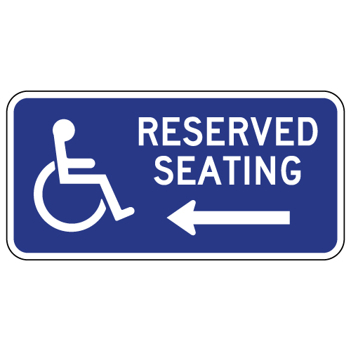 WHEELCHAIR ACCESS SIGN 12"X12" T4613-A6D FREE SHIPPING NY UPDATED STANDARD 