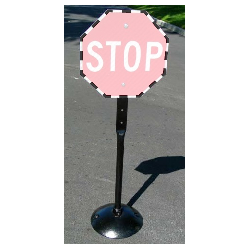 20Pound Movable CastIron Sign Post, Base, and Hardware