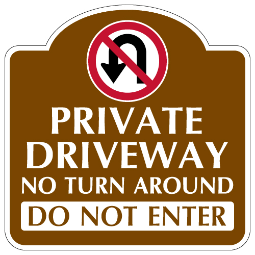 ●NO TURN AROUND Amazon.com: SmartSign 