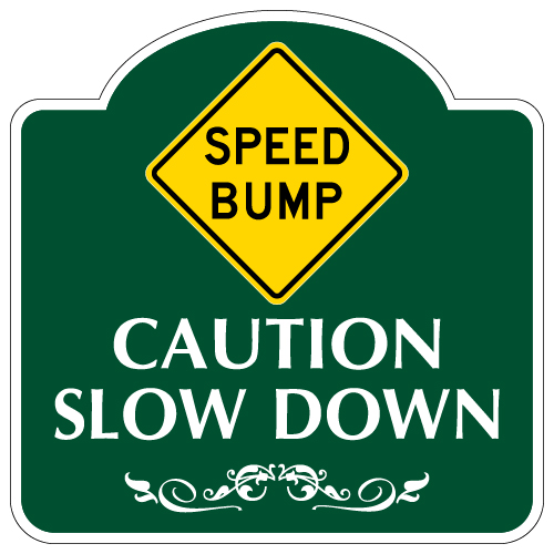 USAストリート看板 SPEED BUMP Speed Bump Sign – Municipal Supply & Sign Co.