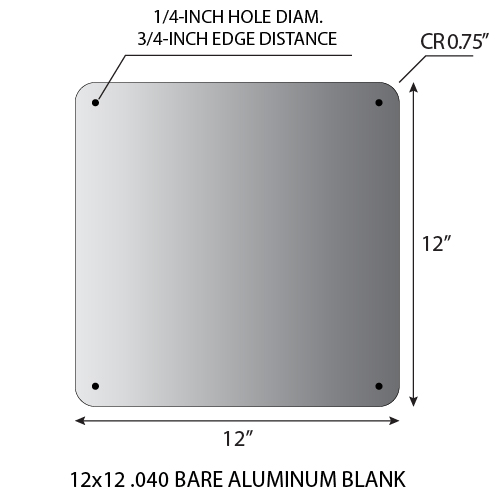 Aluminum 3/4 Round Square with Hole Metal Stamping Blank - 14 Pack -  SGD03K221