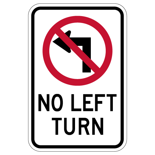 中野庸二、【out door in side(left)】 No U-Turn Symbol Sign R3-4 - Standard Traffic Signs | TAPCO