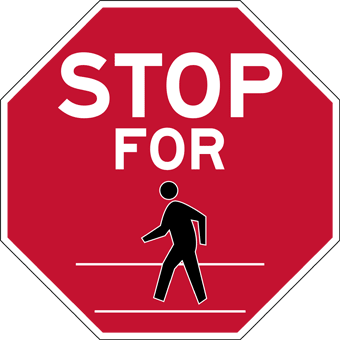 Pedestrian Crossing Sign - Get 10% Off Now