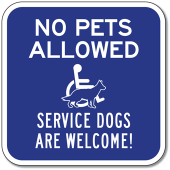 service animal sign