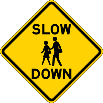 3M EGP Reflective .063... Slow Kids at Play Sign 12x18 Inches Traffic Sign 