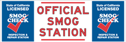 California SMOG Station Banner - Inspection And Repair Station - 72x24