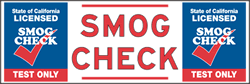 California SMOG CHECK Banner - Test Only Station - 72x24