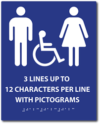 ADA Compliant Custom Signs - Pictograms-Text-Braille
