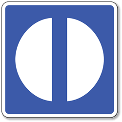 Exit Symbol Sign - 8x8- Non-Reflective Rust-Free .050 Gauge Aluminum Symbol Sign for Marking Exits and Exit Doors
