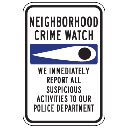 Window Decal - Crime Watch Eye  - 4x6