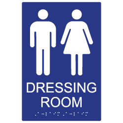 ADA Compliant Unisex Dressing Room Sign- 6x9