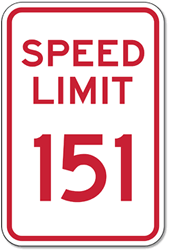 Choose the Speed Limit and Colors You Want in this Custom Speed Limit Sign - 12X18 - Reflective rust-free heavy gauge aluminum Speed Limit Sign