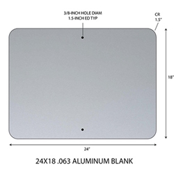 aluminum blanks for sign shops 24x18 stopsignsandmore com