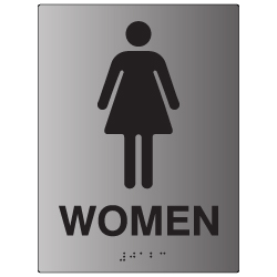 ADA International Symbol of Accessibility (ISA) Sign with Tactile Symbol  - 6x6 - An attractive alternative to plastic ADA signs