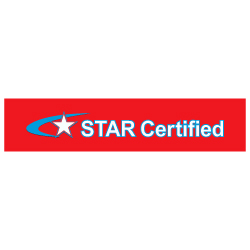 STAR Certified Self-Adhesive Labels - 24x5.25 - Apply these self-adhesive START Ceritified Labels on 24x30 Smog Check Station signs