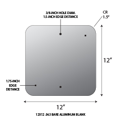 4x12 Mini Street Sign Blanks – White Aluminum Sublimation, Pre-Drilled Holes