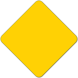 Yellow Reflective Object Marker - 18x18