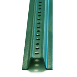 6-Foot Green U-Channel Sign Post - Heavy Weight - 2-pound per linear foot Green Enameled Steel U-Channel sign posts