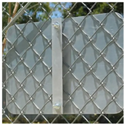 This 18-Inch Bracket is used for mounting 12x18 or 18x18 signs to chain-link fences and meshed security gates.